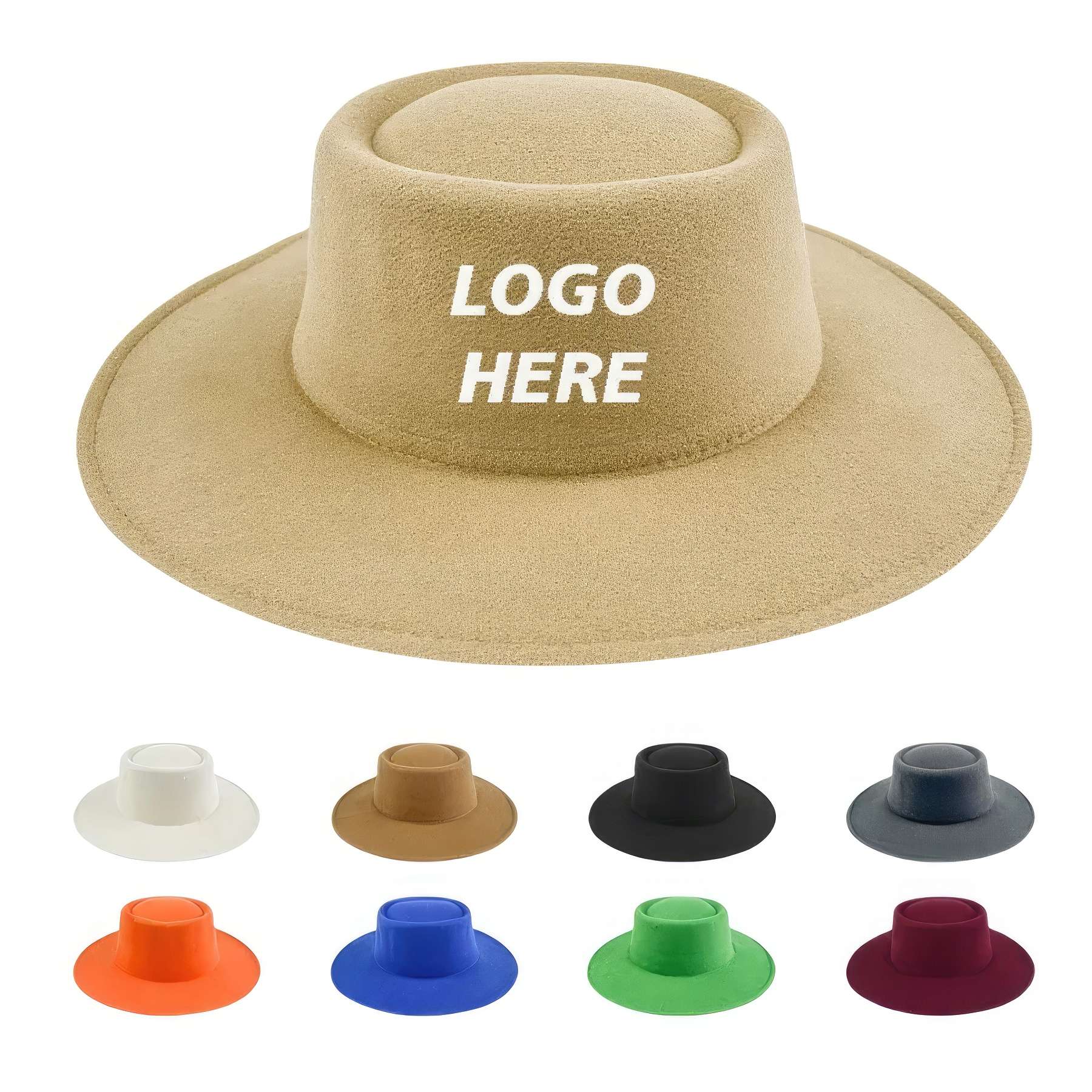 Custom Vintage Wide Brim Felt Jazz Hat 2