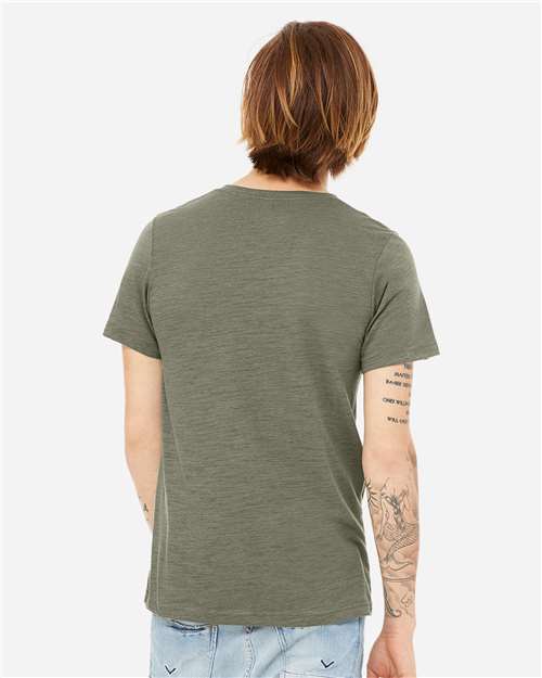 Unisex Textured Jersey V-Neck Tee - 3655 23