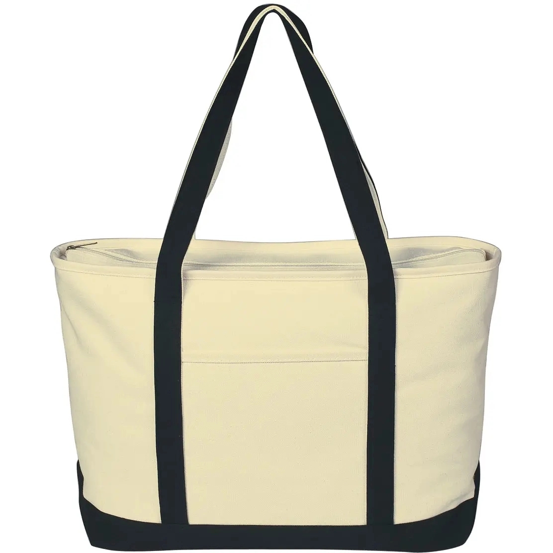 Large Heavy Cotton Canvas Boat Tote Bags, custom tote bag with logo imprint 3