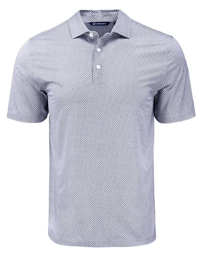 Cutter & Buck Pike Recycled Diamond Dot Print Mens Polo 36