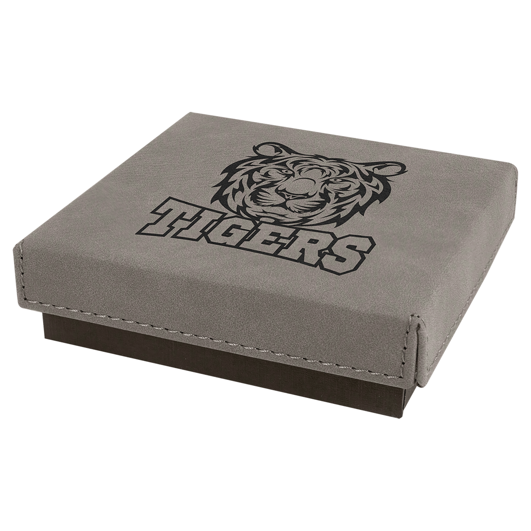 Gift Box With Laserable Leatherette Lid 8