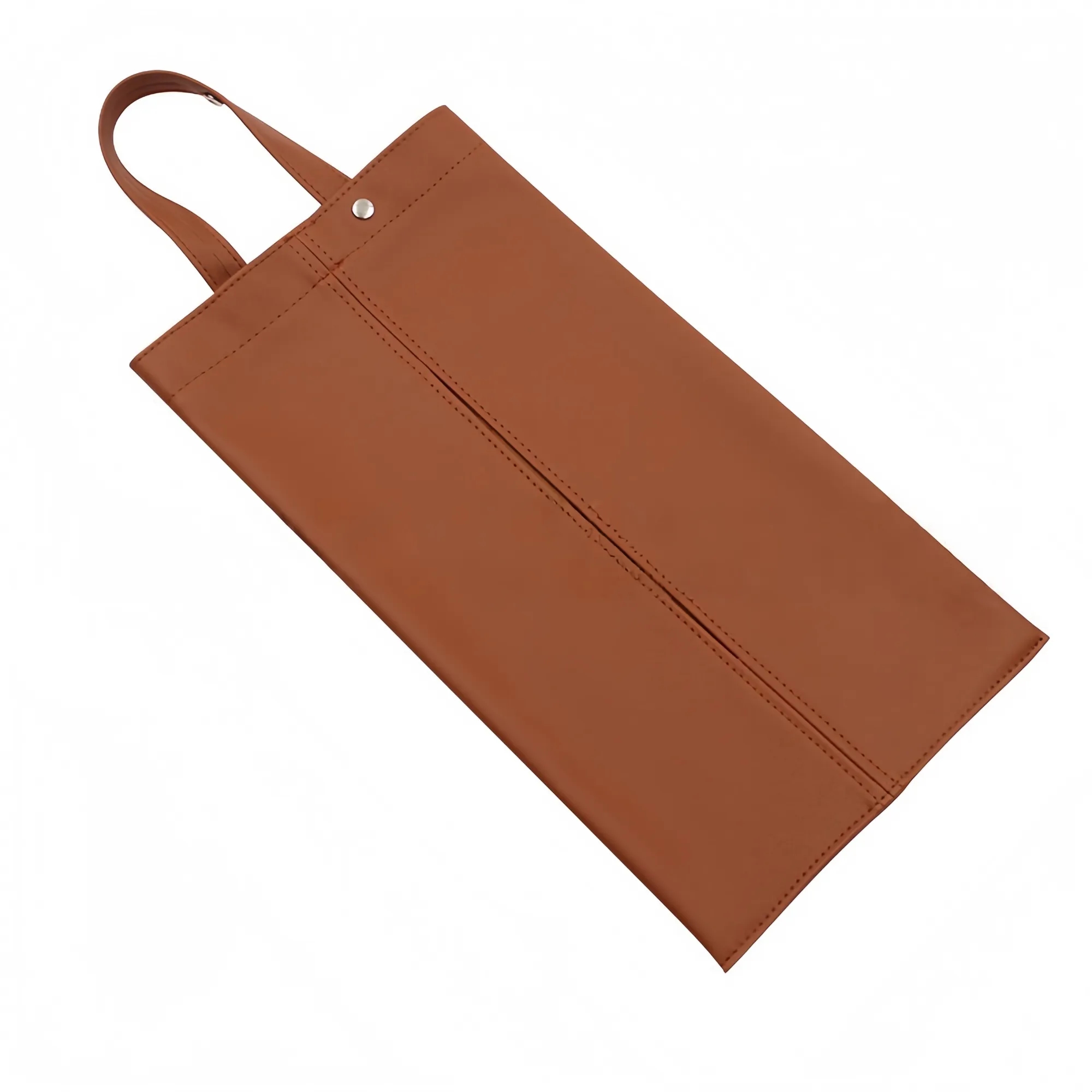 Hanging PU Leather Car Tissue Holder Box 3