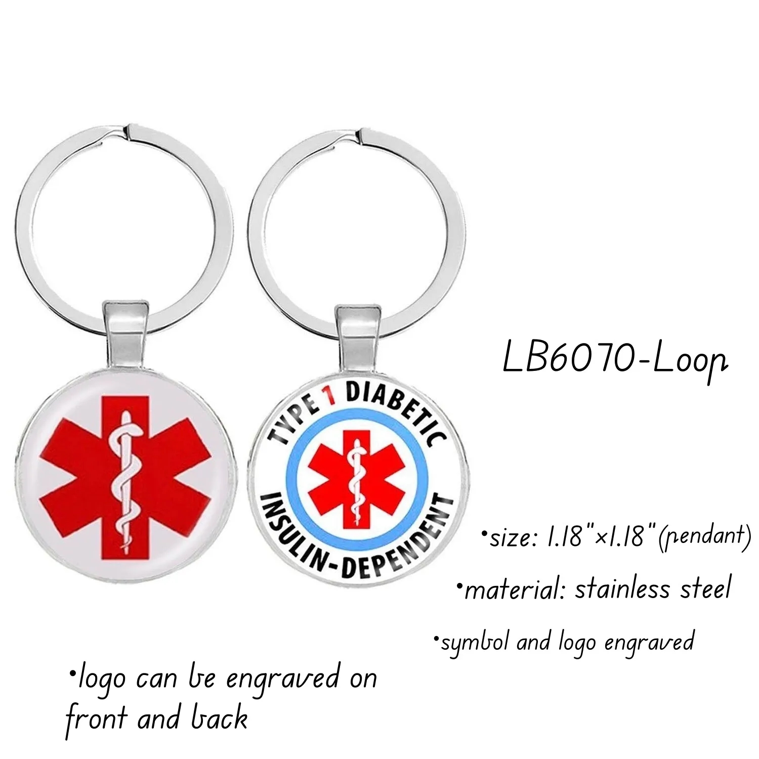 Custom Servcie Dog Tag Animal Pet ID with Alert Symbol 4