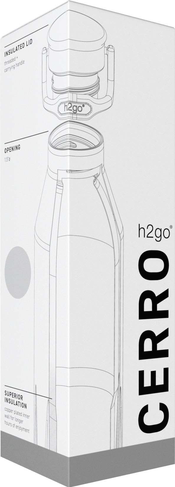 20.9 oz h2go cerro, custom water bottle with logo imprint 27