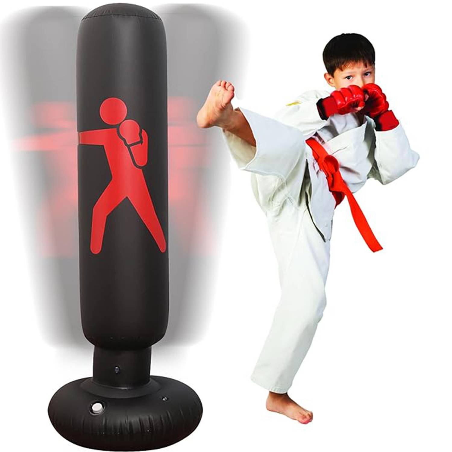 Custom Inflatable Standing Punch Bag Tumbler Boy 2