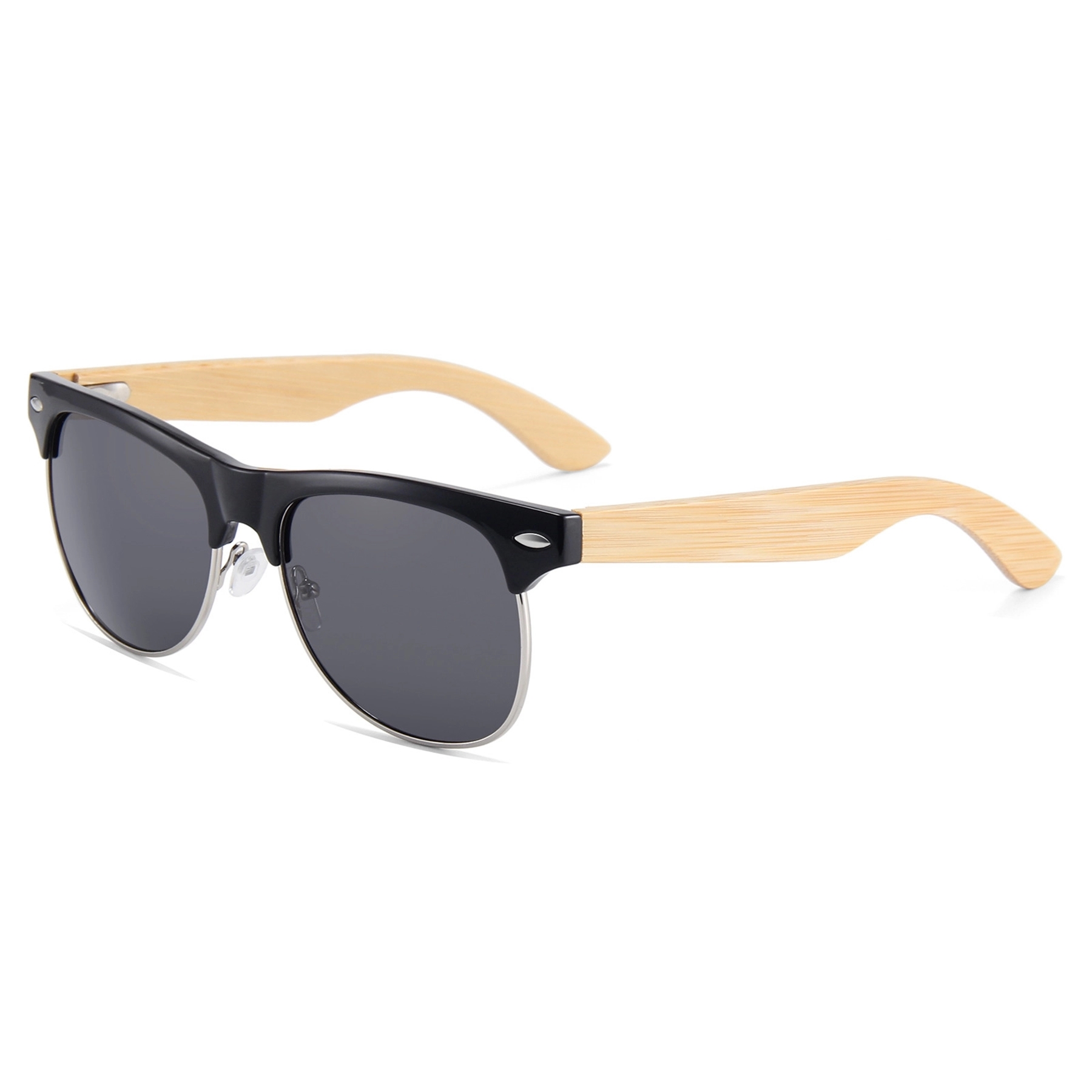 Half Frame Wooden Polarized Sunglasses 12