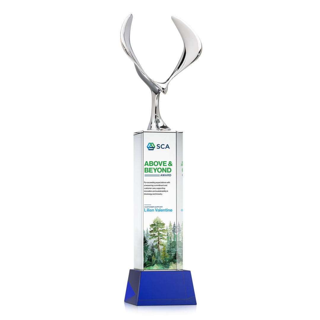 Maverick Eagle VividPrint™ Award on Belcroft Base - Blue 11