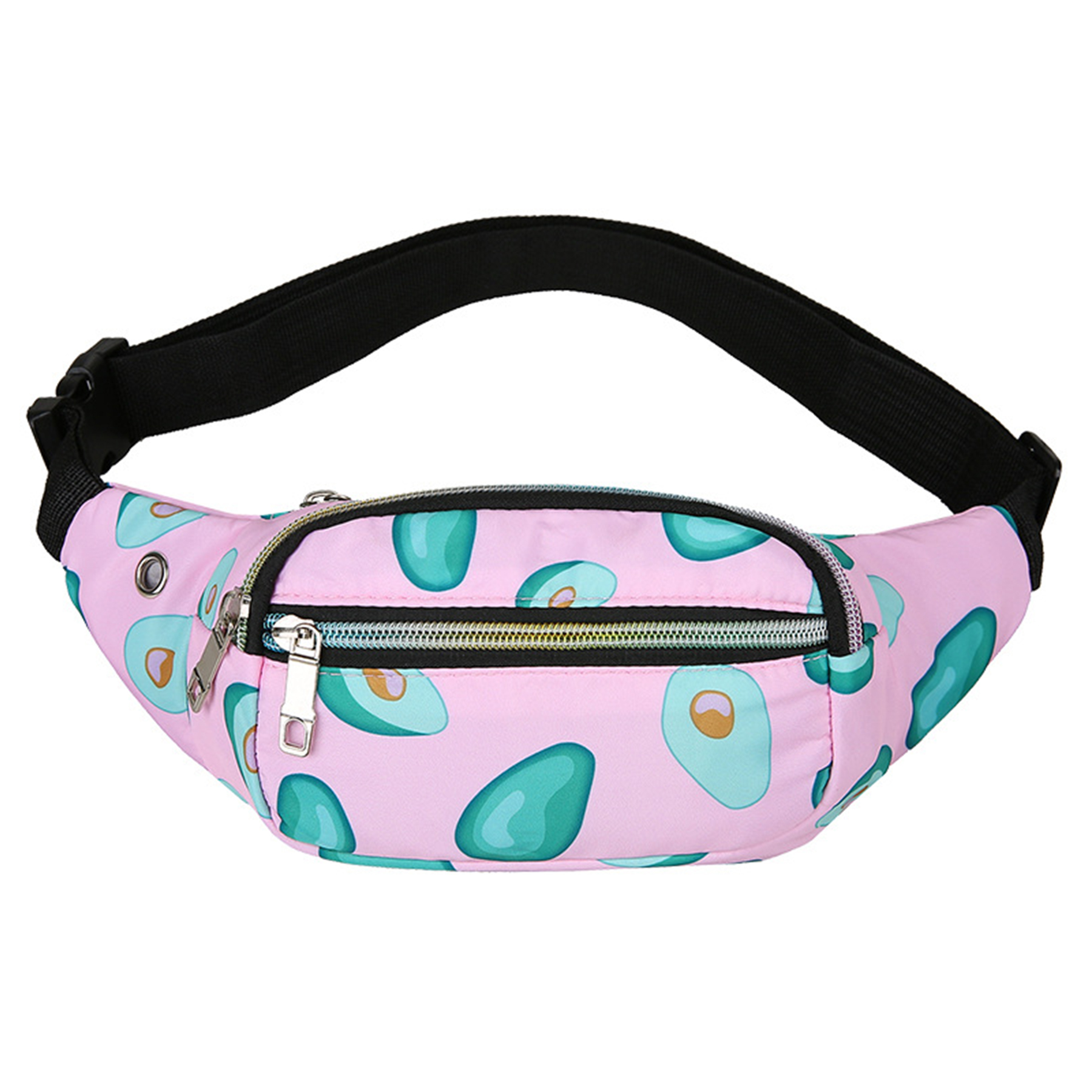 Nylon Crossbody Waist Funny Pack Adjustable  Large Capacity 4