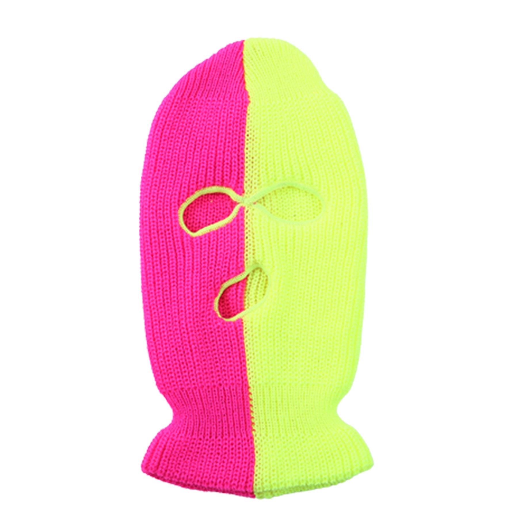 Two-Tone Knitted Mask Hat 6