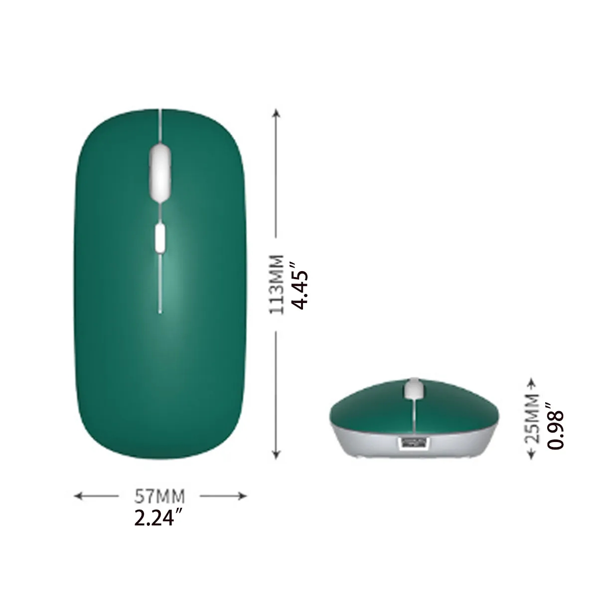 Ultra-thin Mini USB 2.4G Wireless Optical Mouse 3 DPI Modes 5