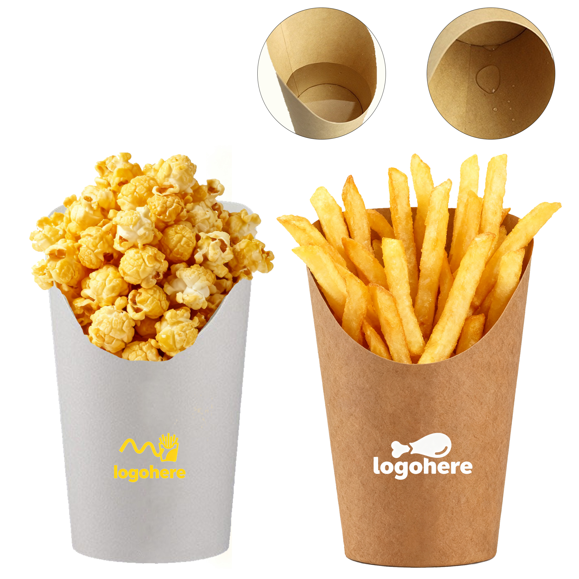12OZ Takeout Snack Cup with Slanted Opening 2