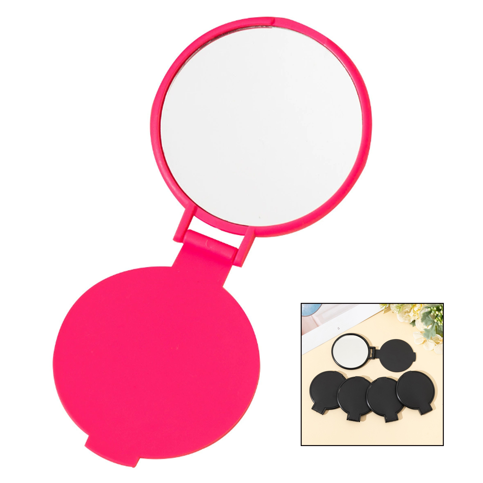 Round Folding Compact Mirror 2