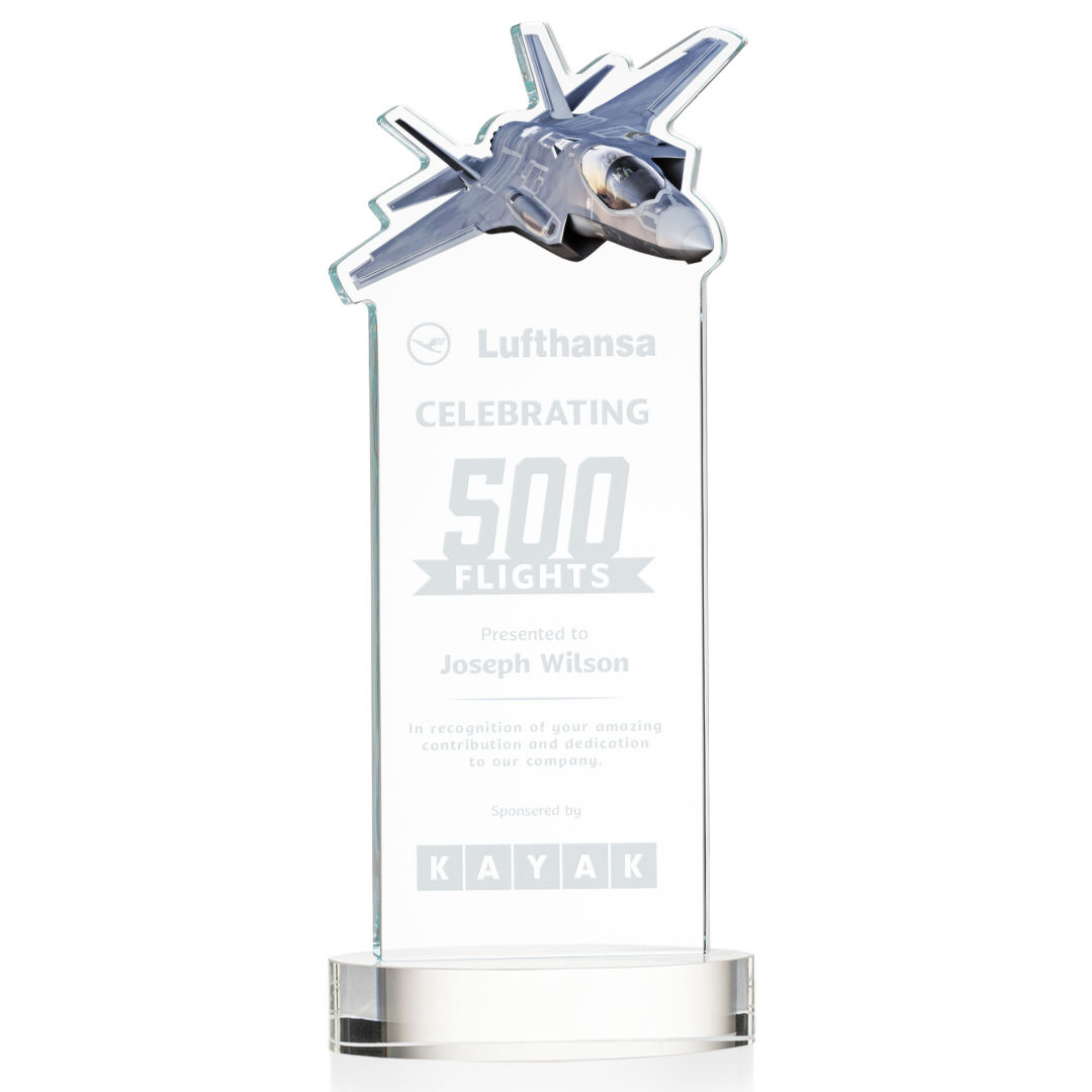 Top Gun Award on Alberton Base - Clear 3