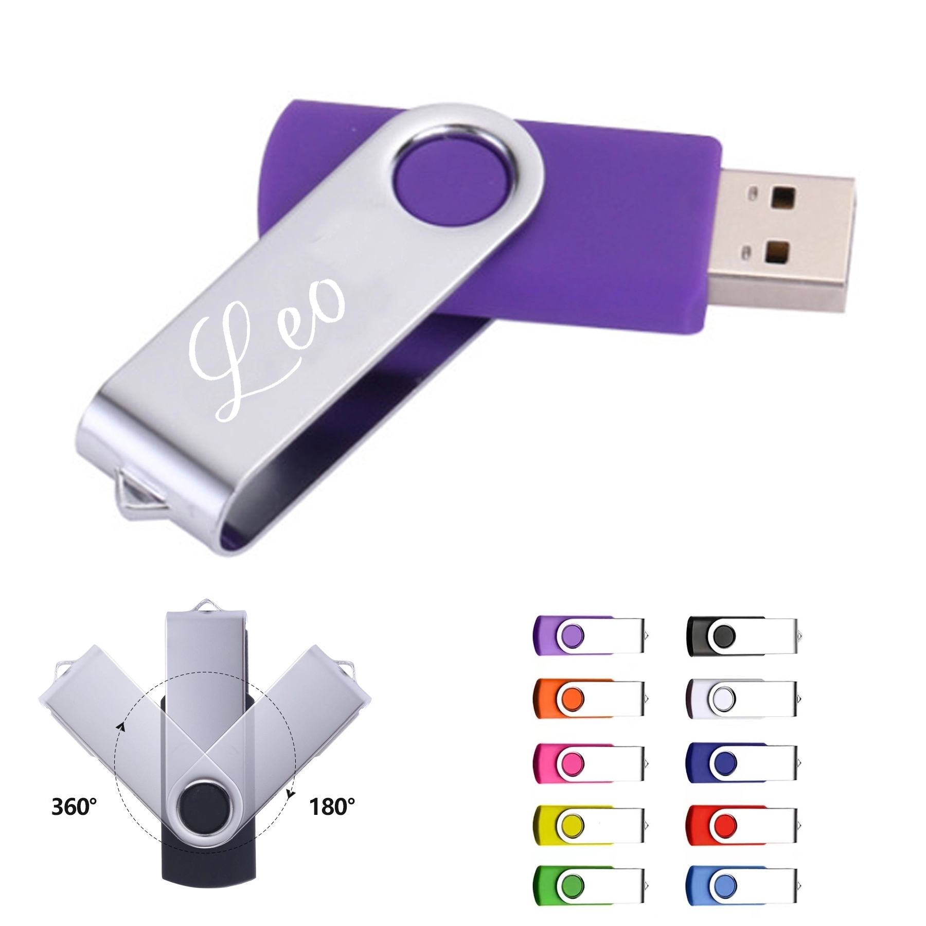 16 Gb Swivel Flash Drive 2