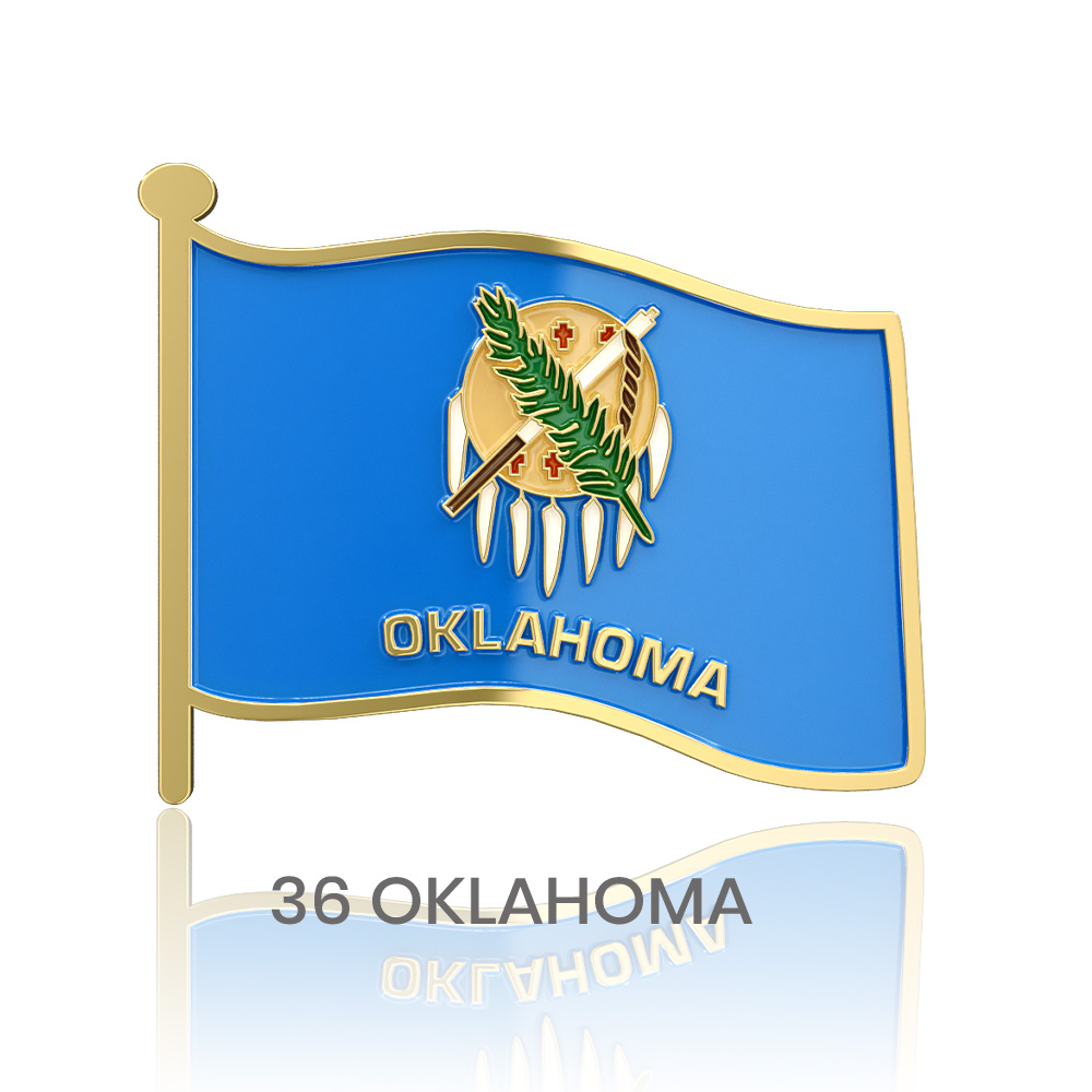 1" Stock Flag Pins 15