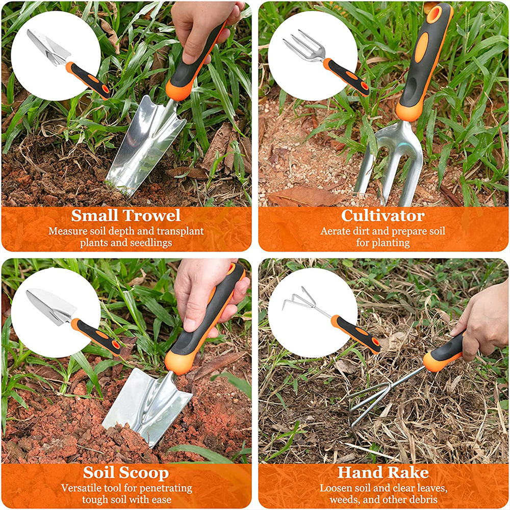 Gardening Tool Set With Storage Tote Bag 1