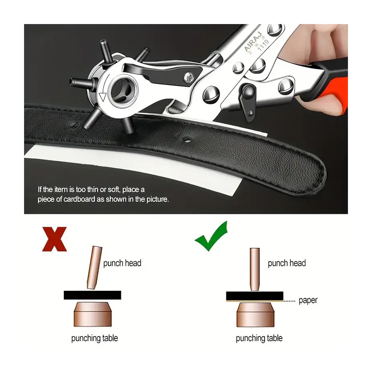 Multi-function Belt Punch 5
