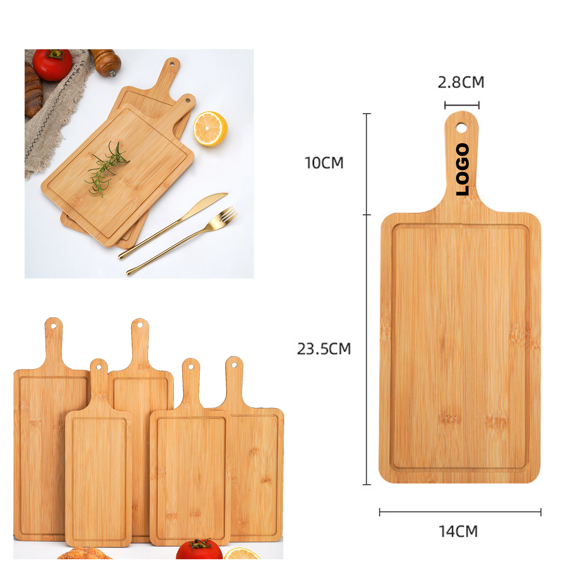Wooden Rectangular Serving Tray 1