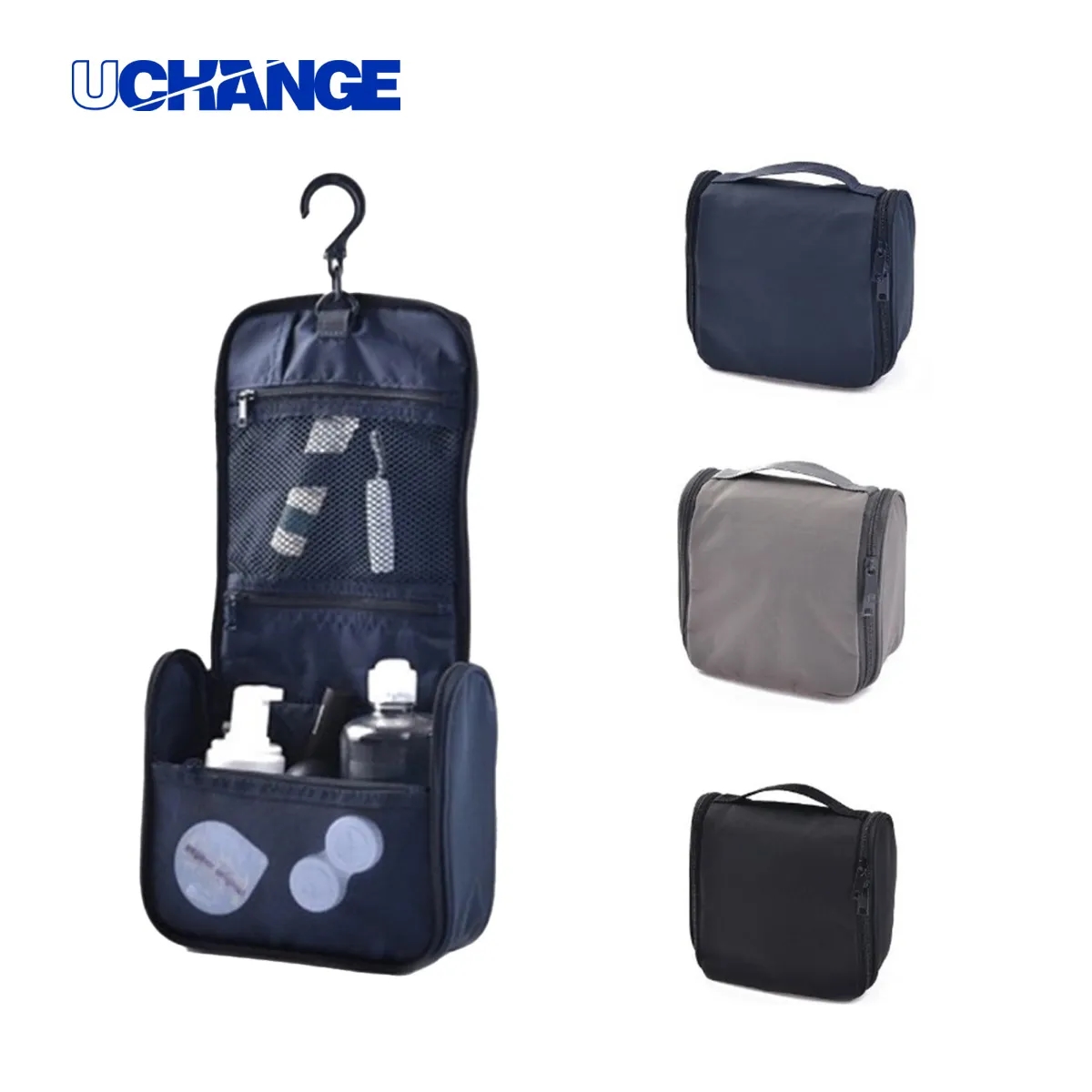 Customizable Hanging Travel Toiletry Bag With Hook 1