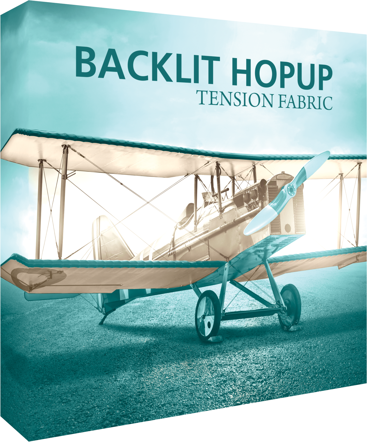 Hopup 5ft Backlit Straight Tabletop Display & Tension Fabric Graphic