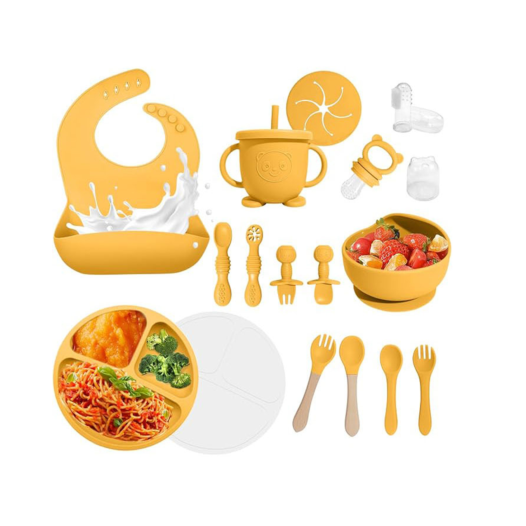 8 Piece Silicone Suction Bowl 2