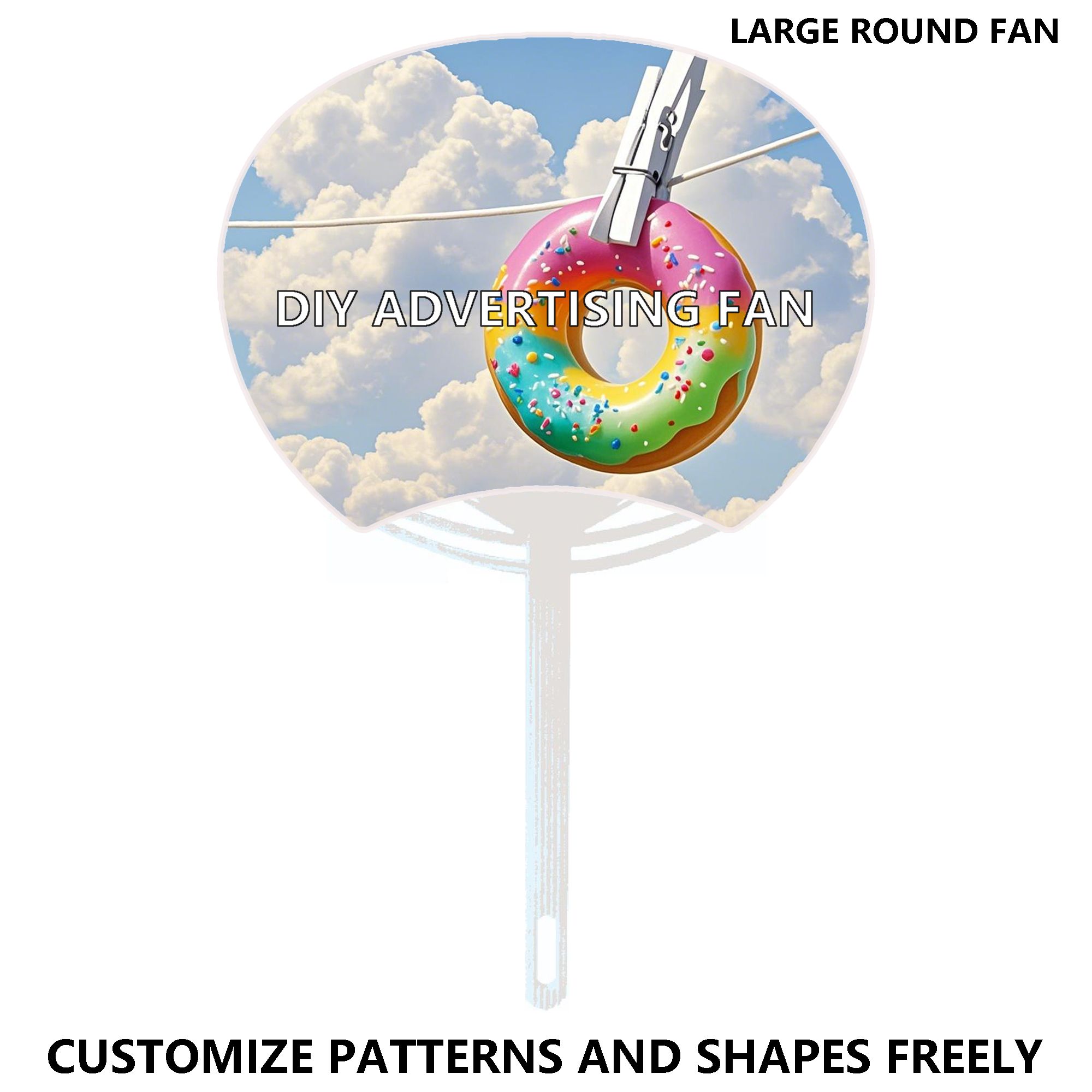 Custom Logo Advertising Hand Fans 2