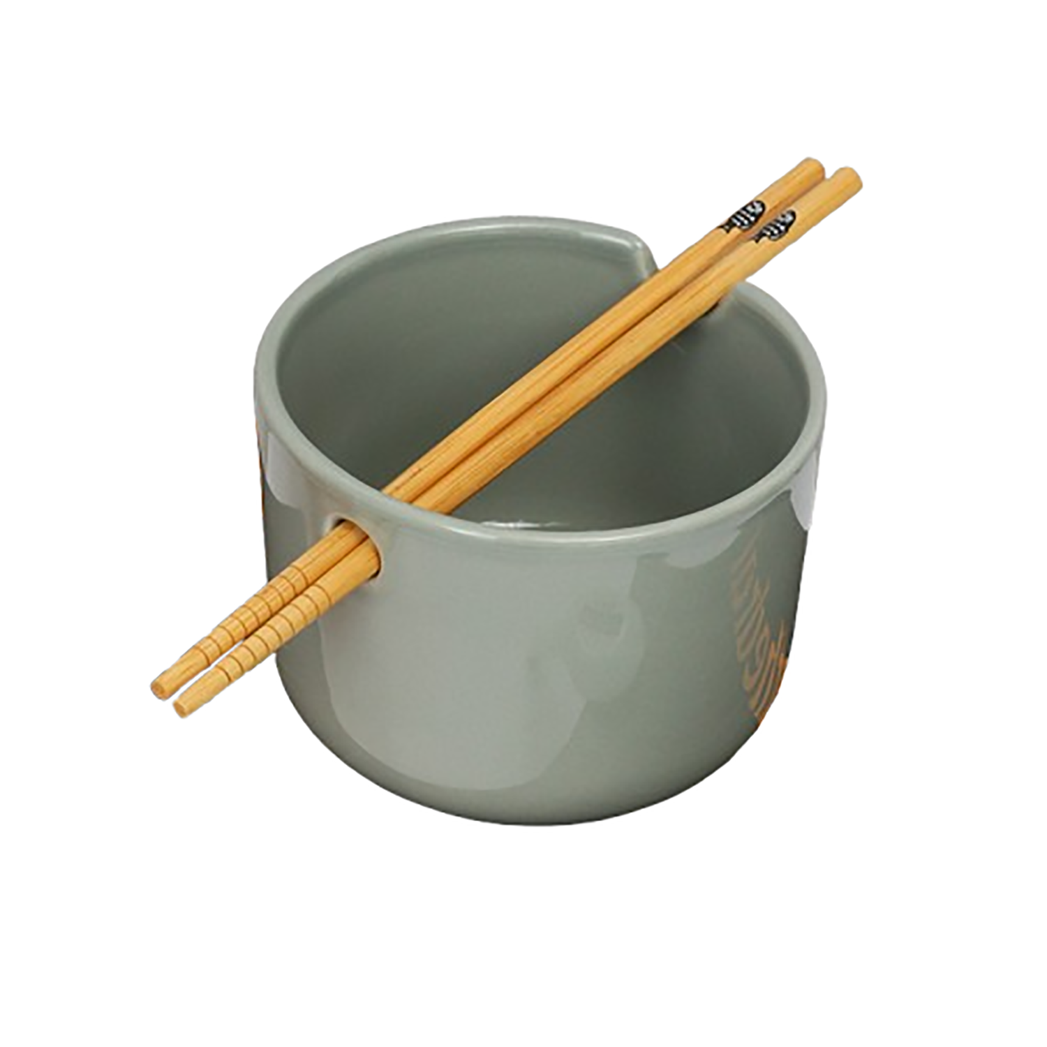 22oz Ceramic Bowl w/ Chopstick Holder Hole 4