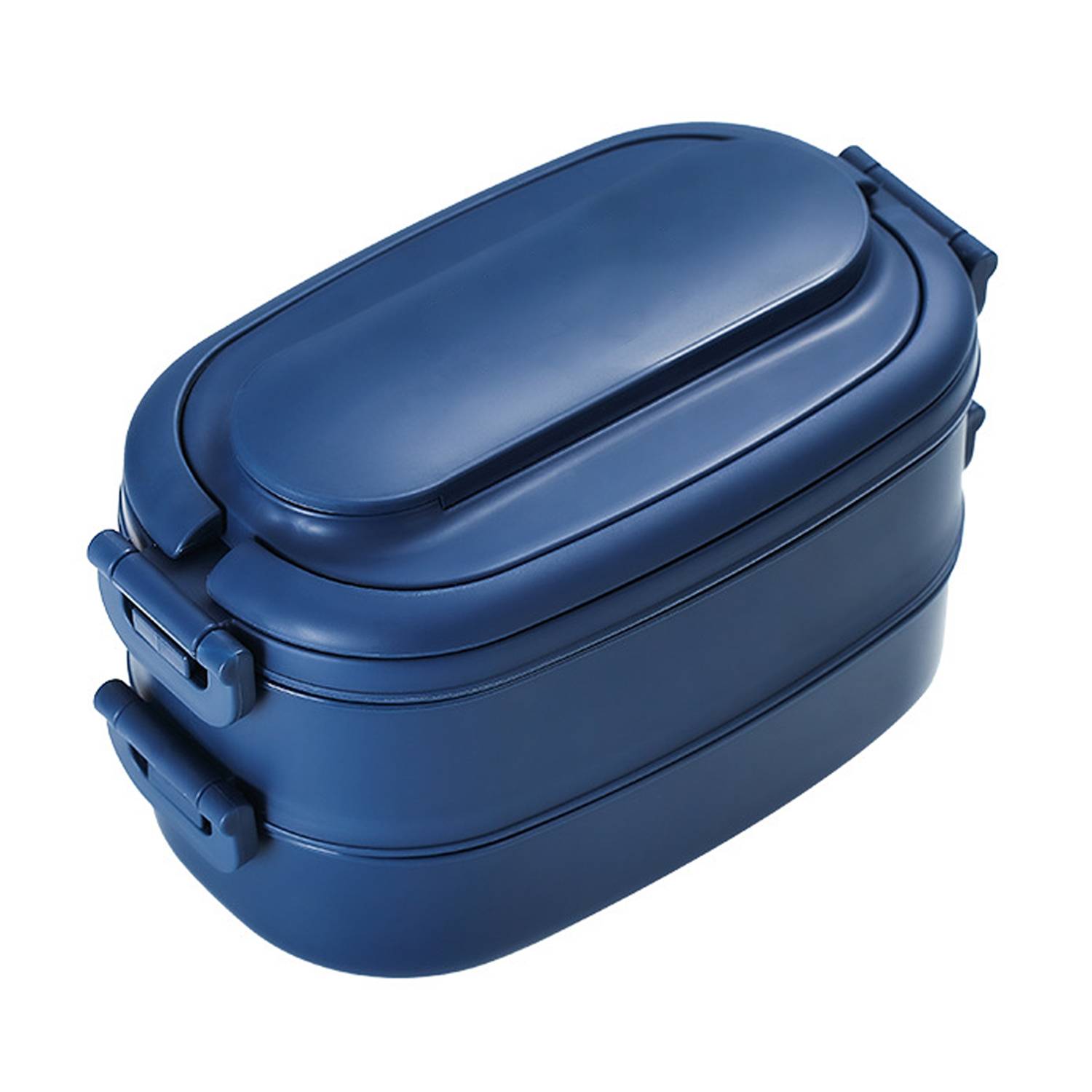 Food Grade PP Lunch Box 2-Layer w/ Cutlery & Microwaveable 2