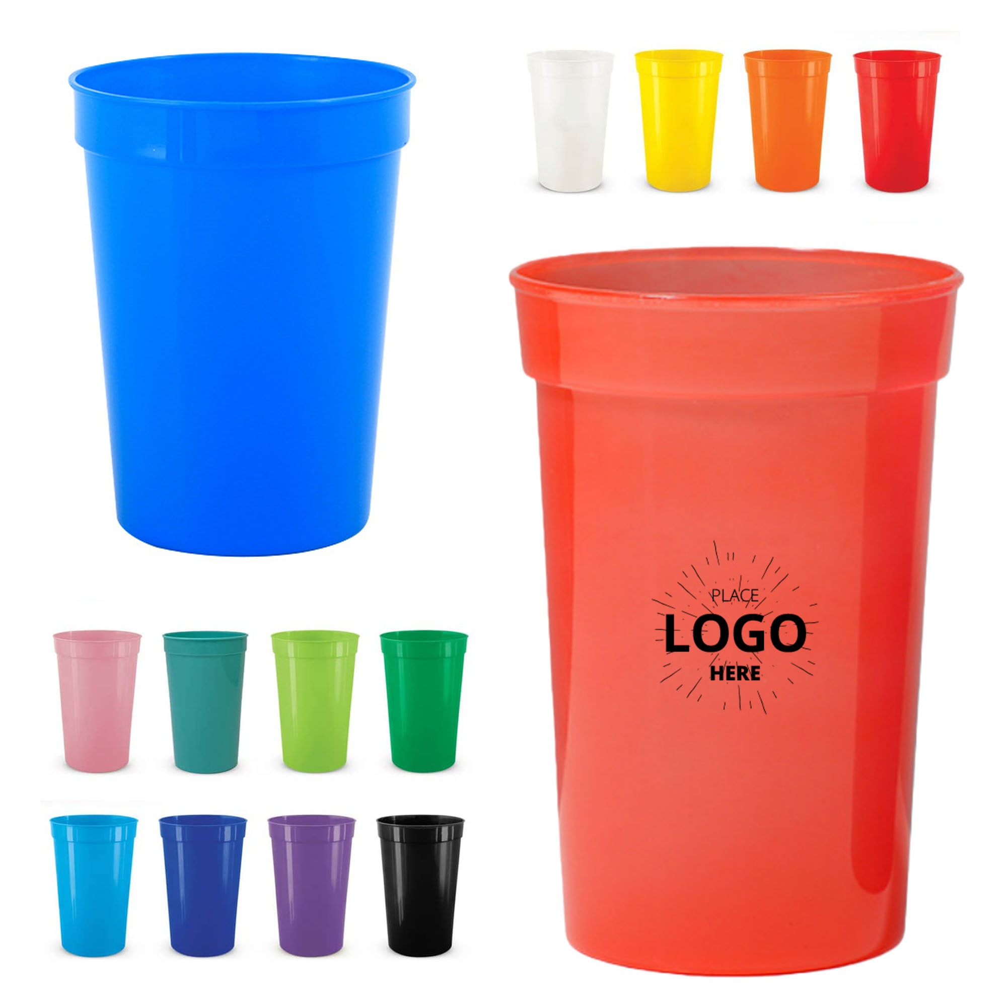 Reusable 20oz Plastic Stadium Cup 3
