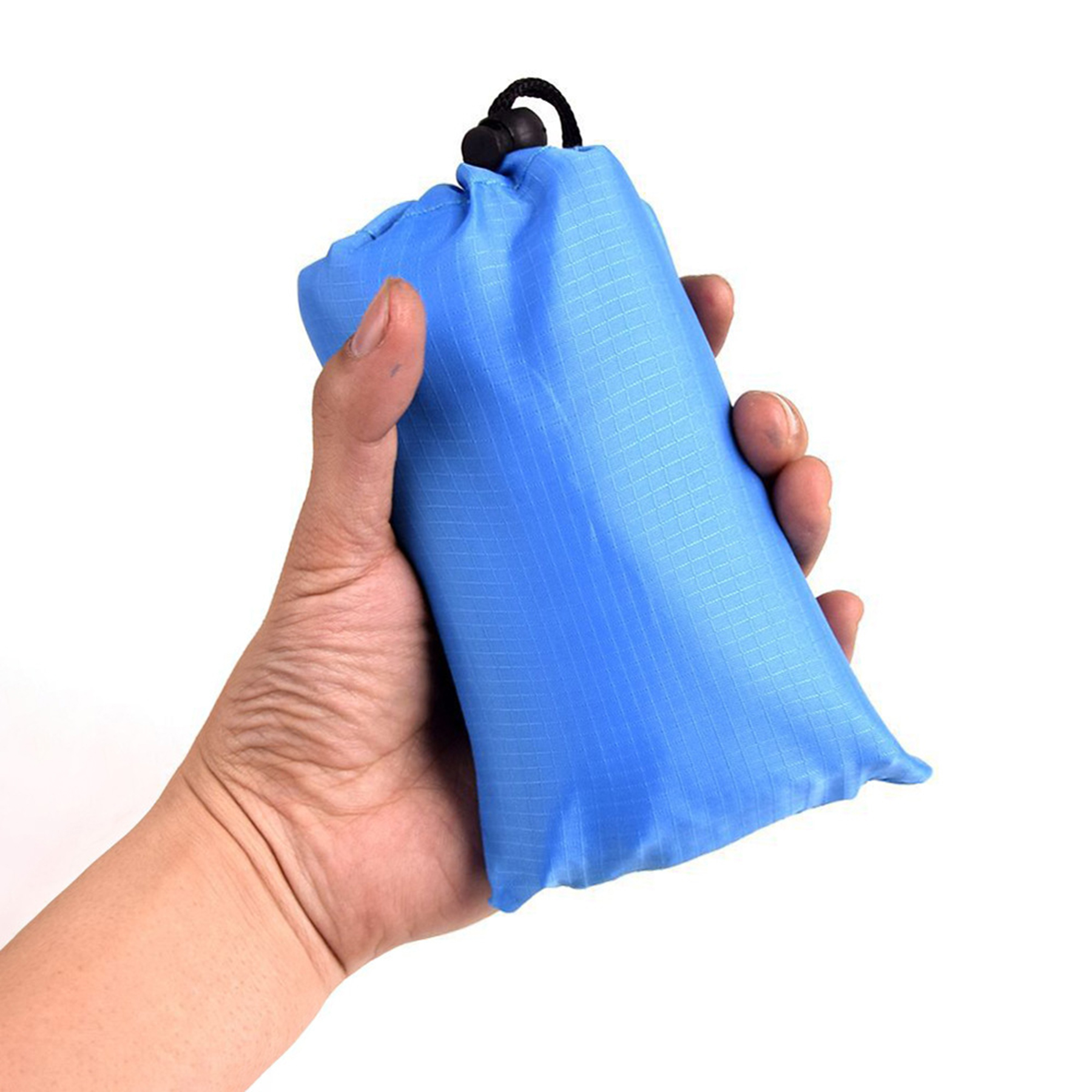 Blue And Grey Large Sandproof Beach Blanket 1