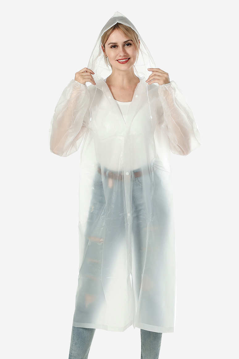 Disposable poncho with sleeves 3