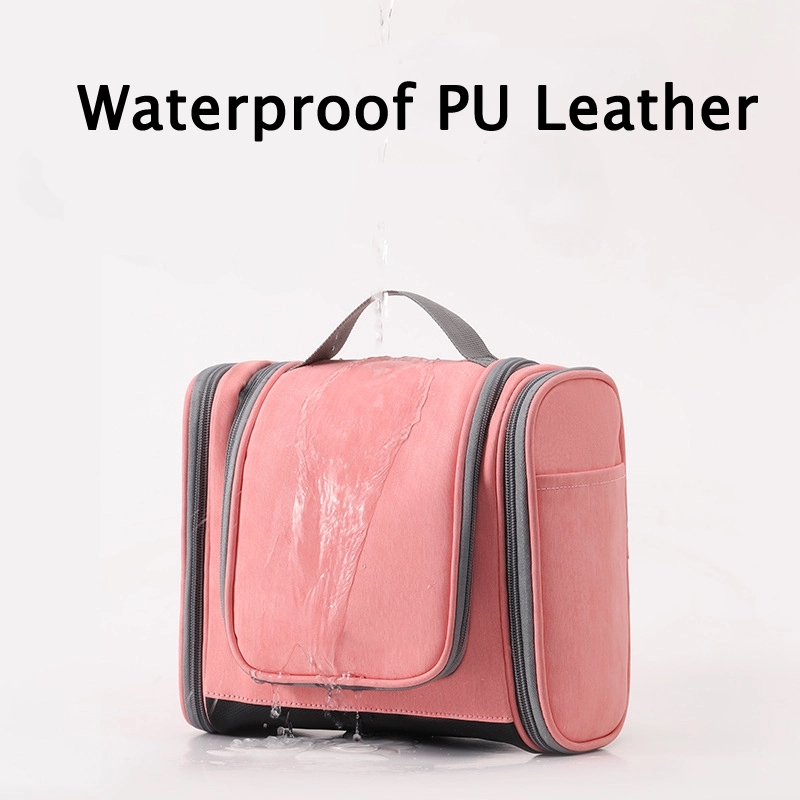 PU Hanging Travel Toiletry Bag & Makeup Cosmetic Organizer 3