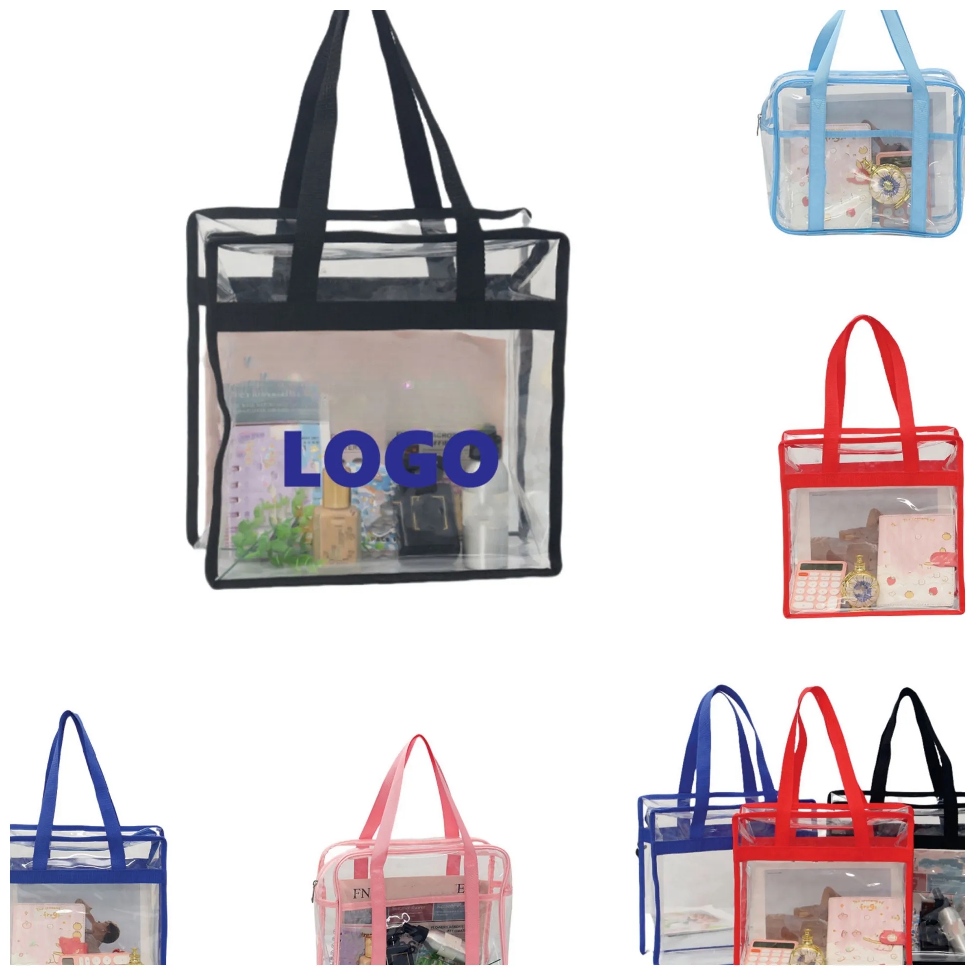PVC Toiletry Transparent Tote Bag 3