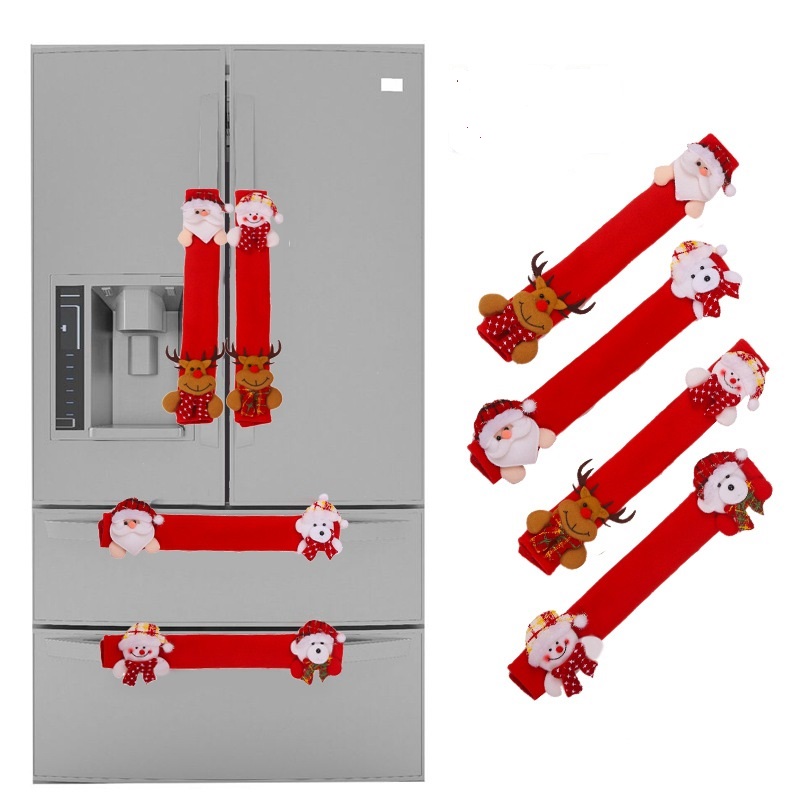 Christmas Refrigerator Door Handle Covers Set of 4 3