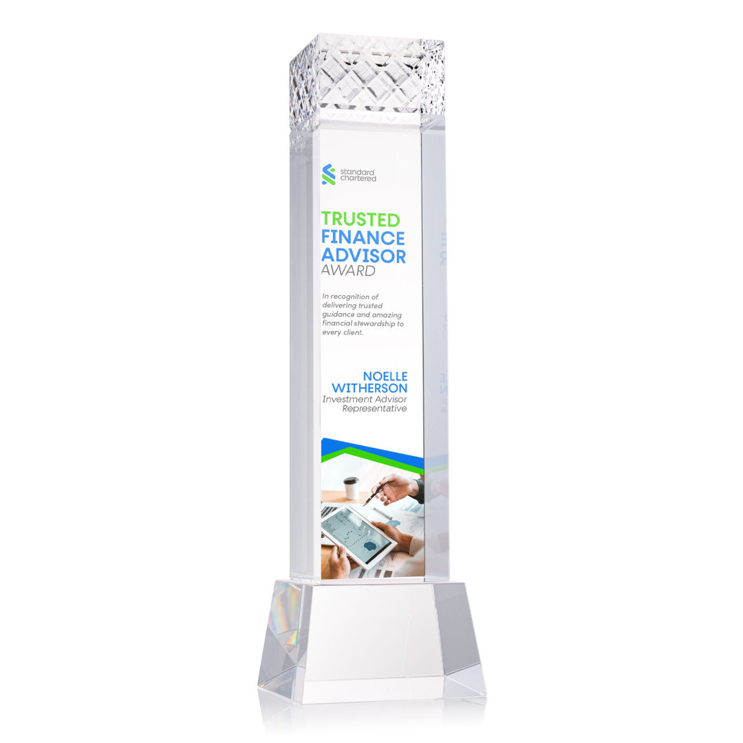Velson VividPrint™ Award on Base - Clear 15