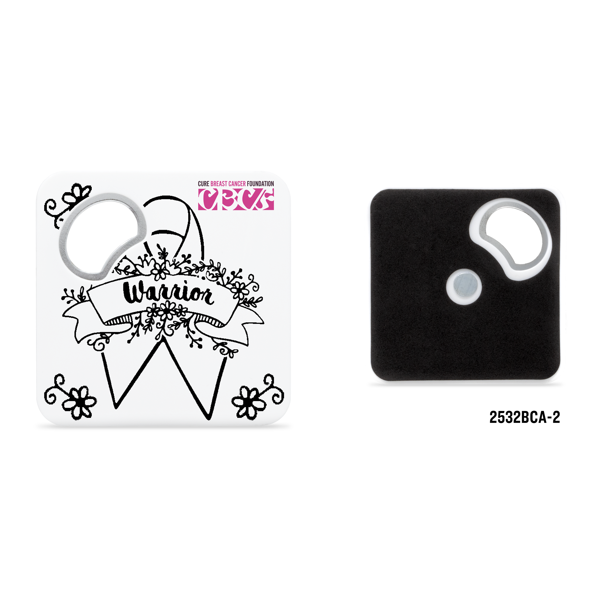 Magnetic Coaster With Bottle Opener