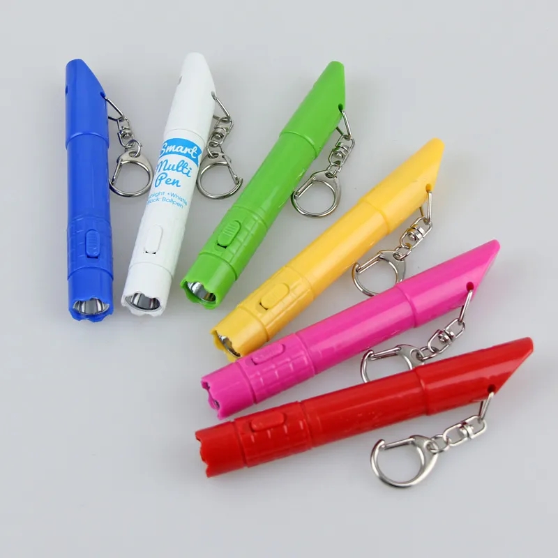Whistle Lanyard Ballpoint Pen With LED Lamp 3