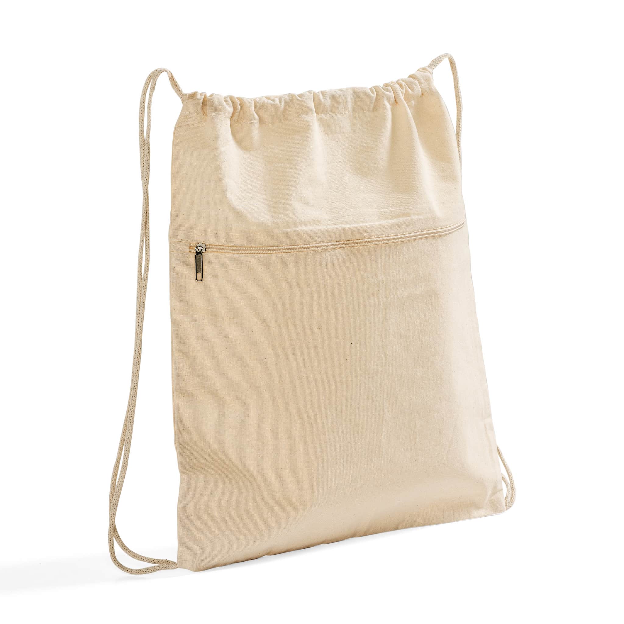 Front-Zip Drawstring Backpack 8