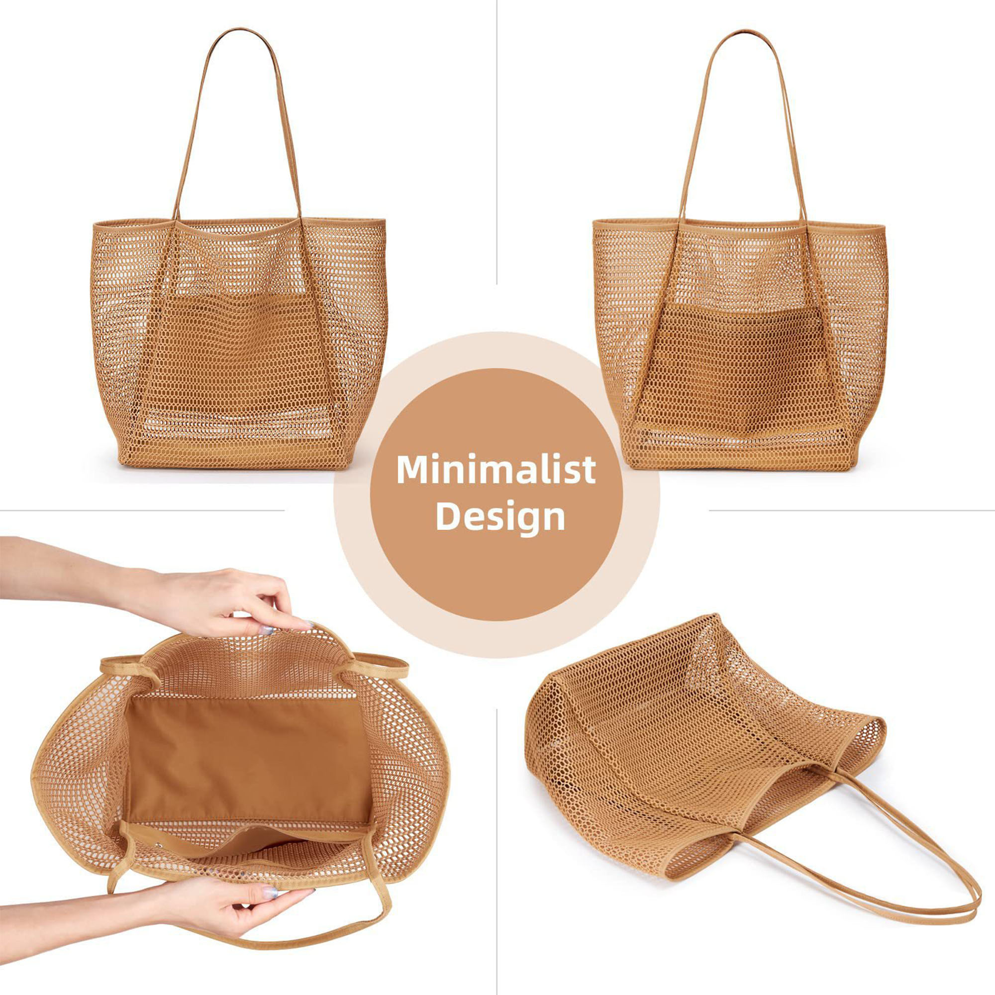 Large Capacity Mesh Beach Bag 4
