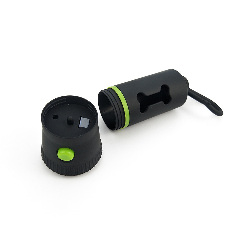 Pet Poop Bags Holder Dispenser with LED Flashlight 4
