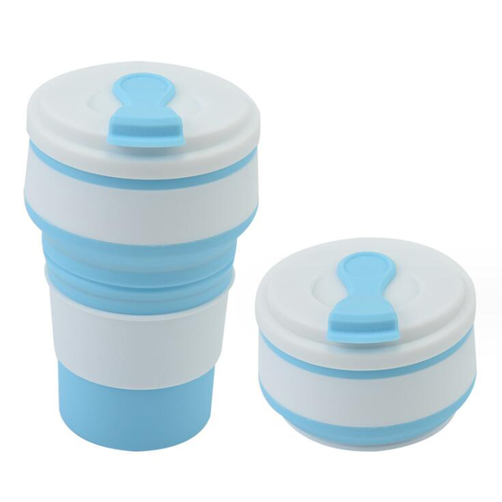 12 OZ Silicone Collapsible Reusable Telescopic Coffee Cup 3