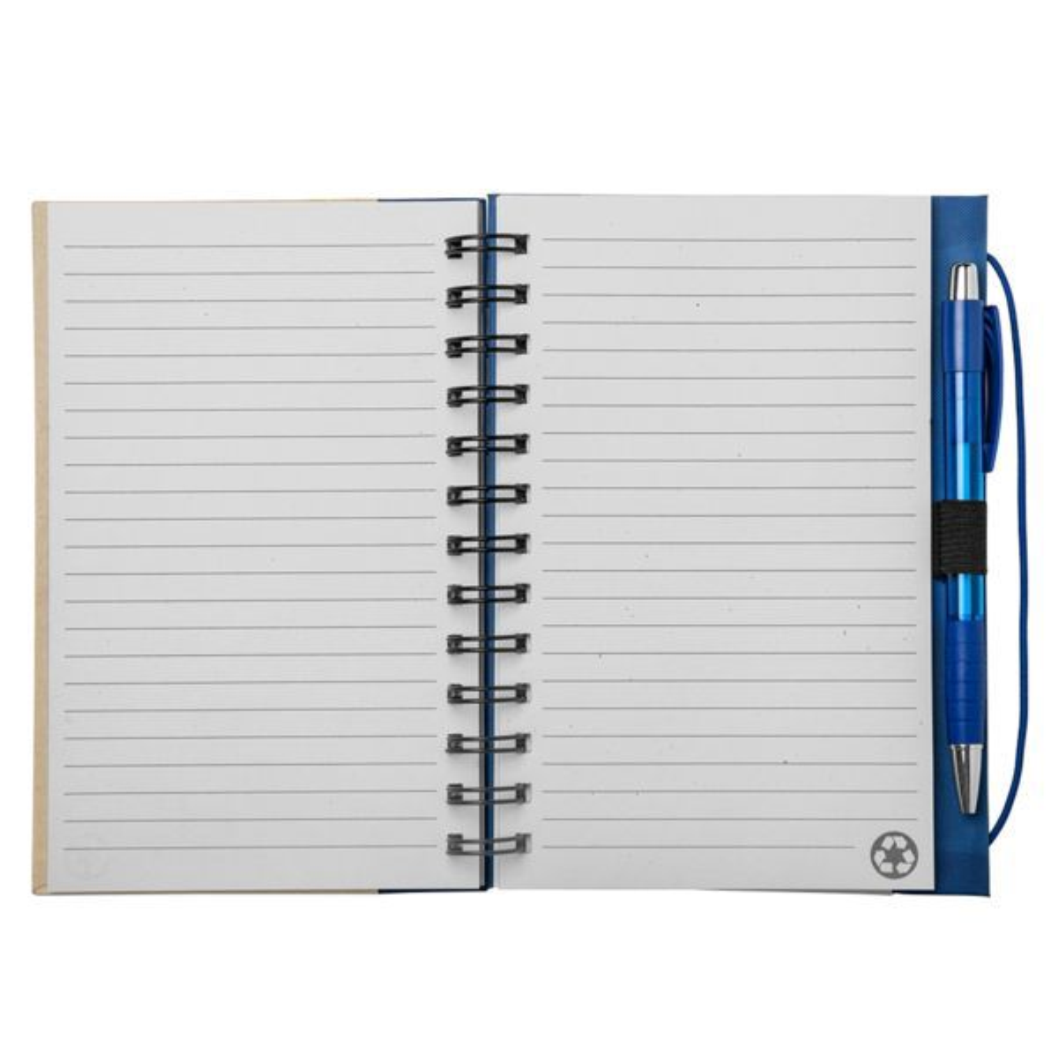 Eco-Friendly Brown Paper Spiral Notebook w/ Pen 3