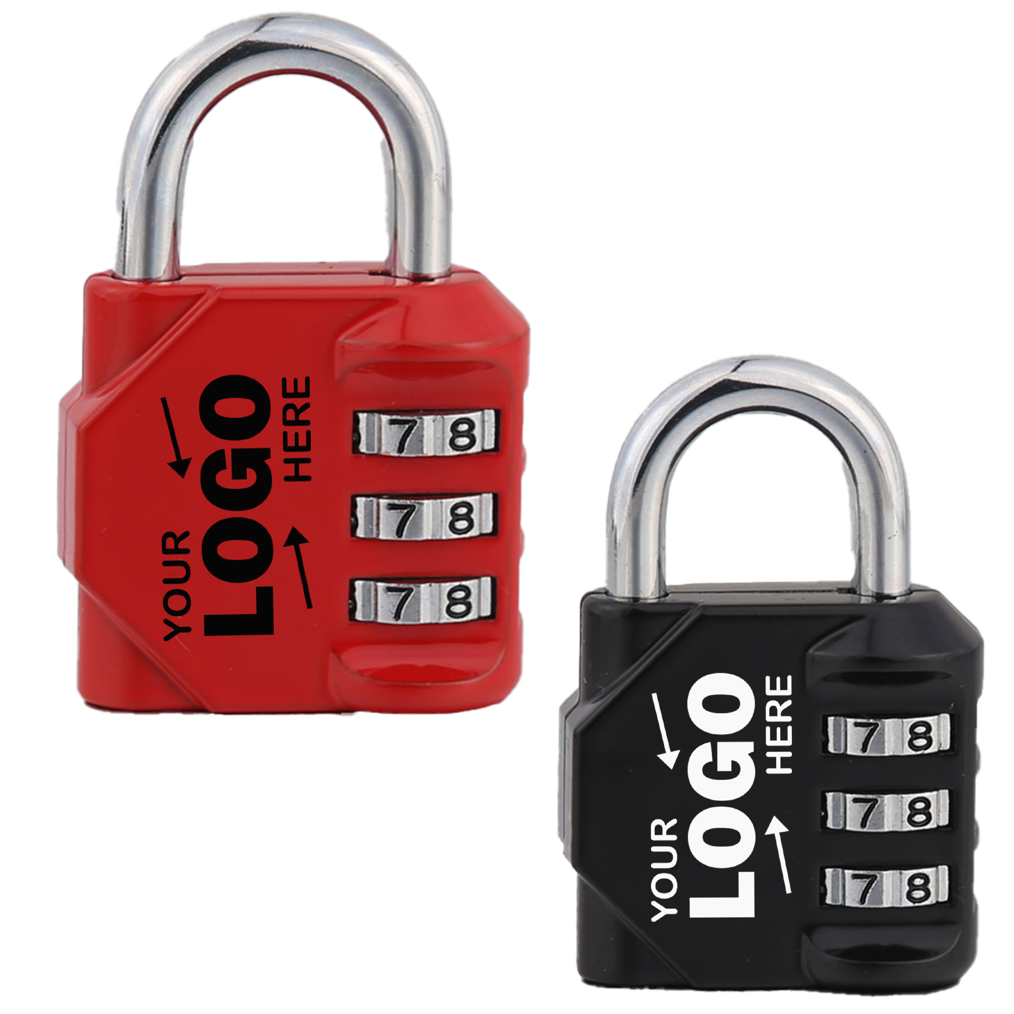 Zinc Alloy Three Digit Combination Padlock 2