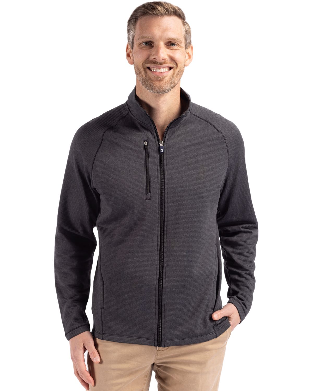 Peshastin Fleece Recycled Mens Full Zip Jacket
