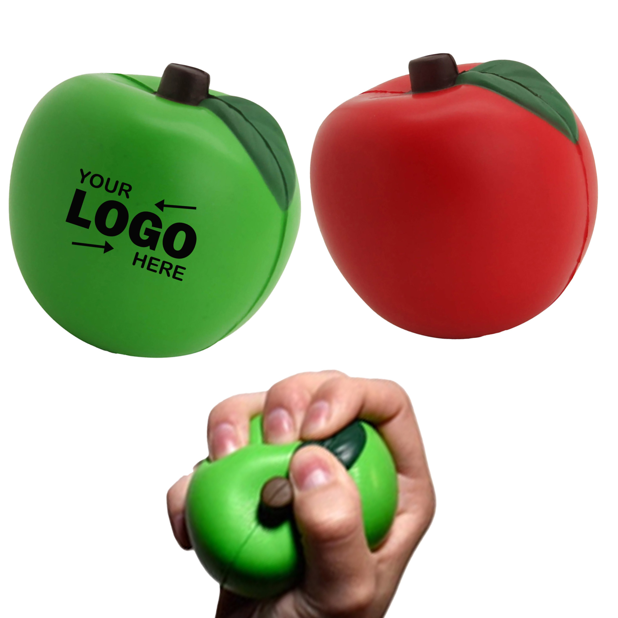 Soft PU Apple-Shaped Stress Relief Squishy Toy 2