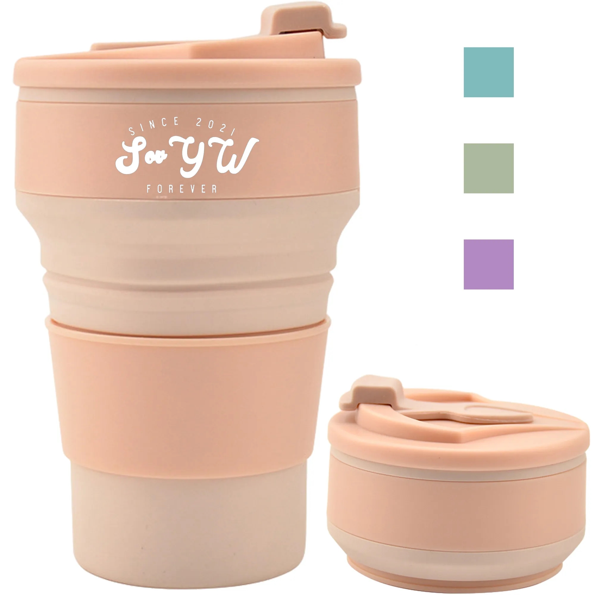 12oz Silicone Easy Collapsible Mug