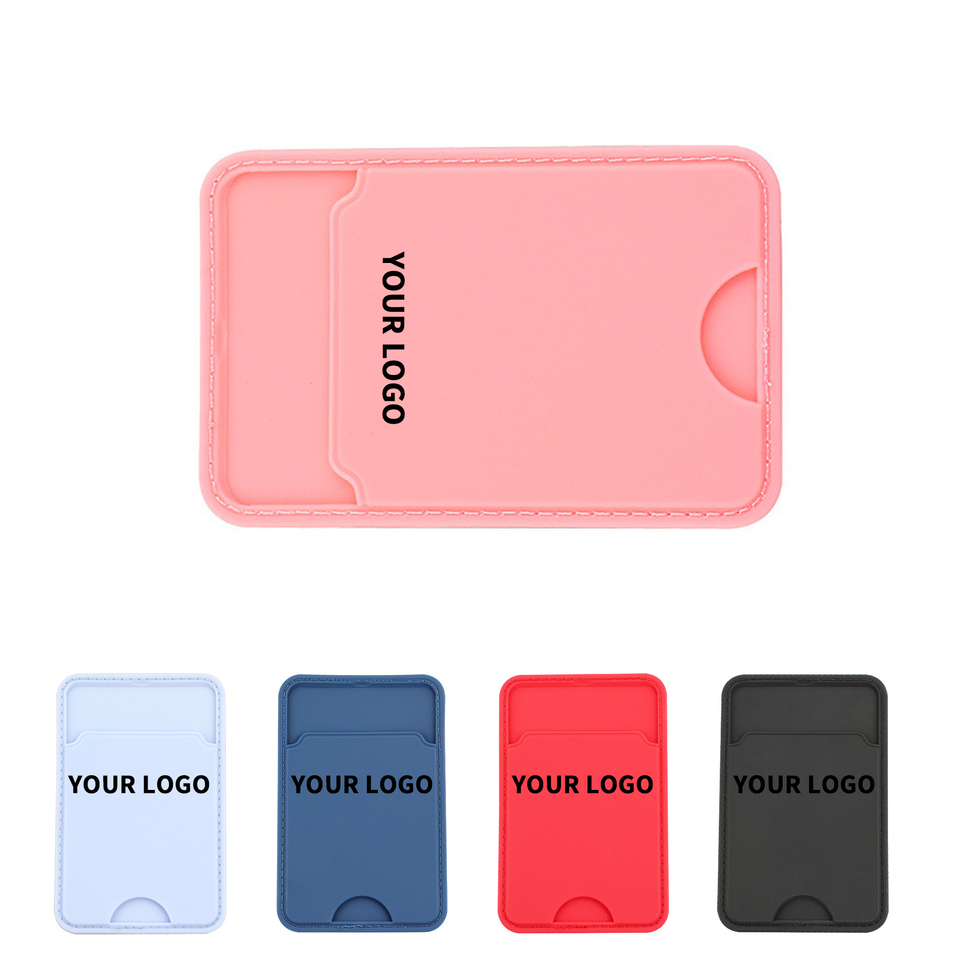 Adhesive Slim Card Pocket For Phone 3.8" x 2.5" x 0.2" 5