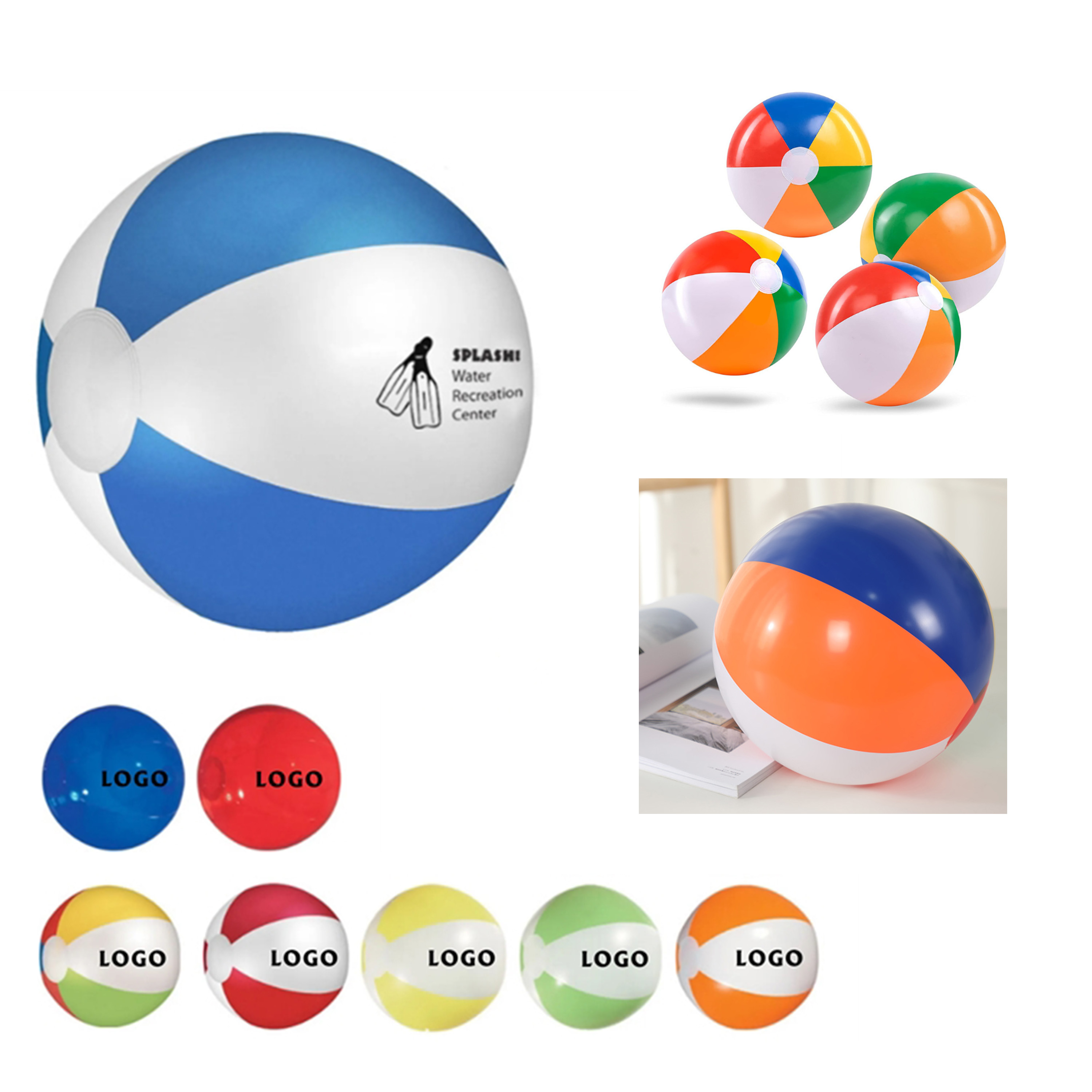 Fun - filled PVC 12" Inflatable Beach Ball 2