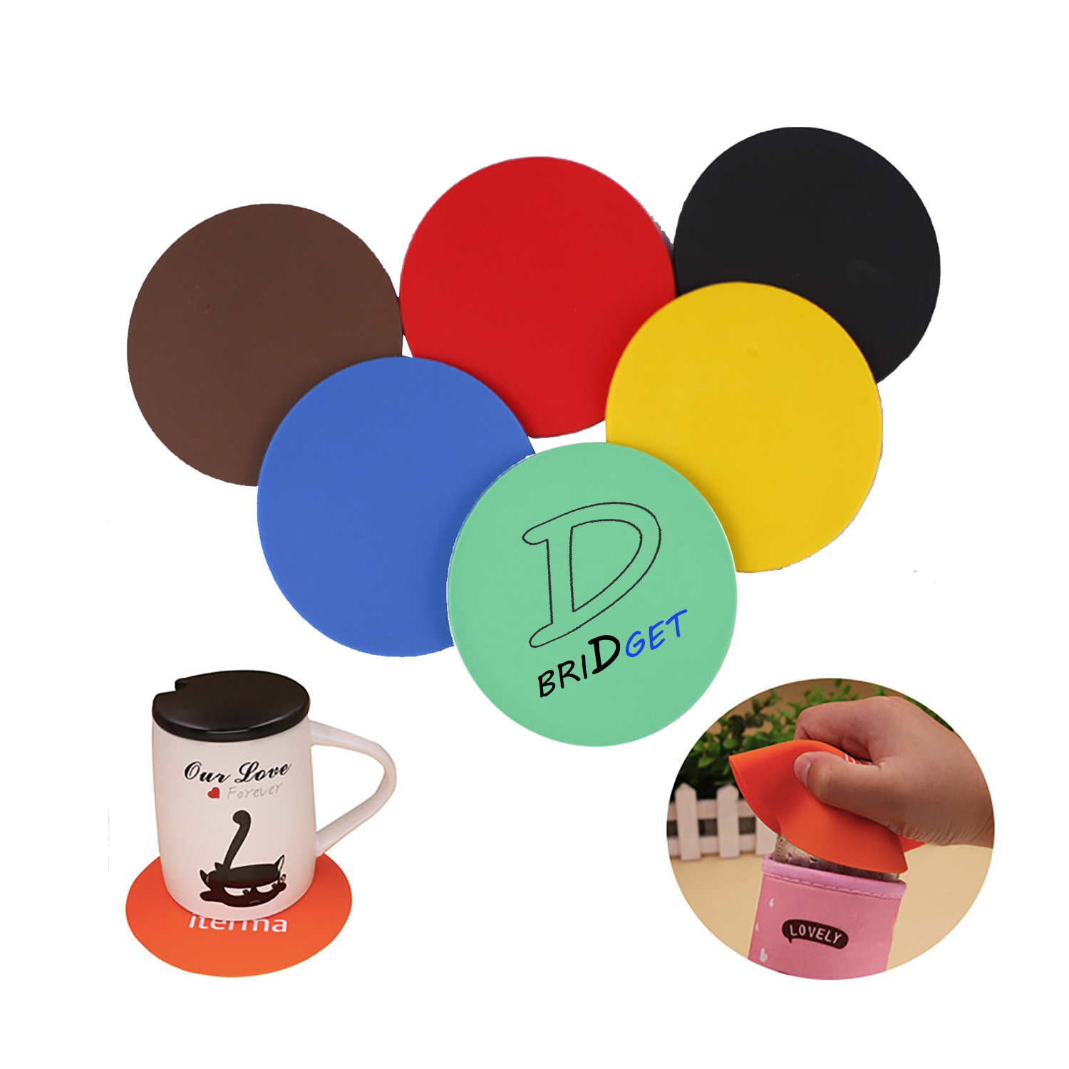 Round Rubber Coaster/Jar Opener 2