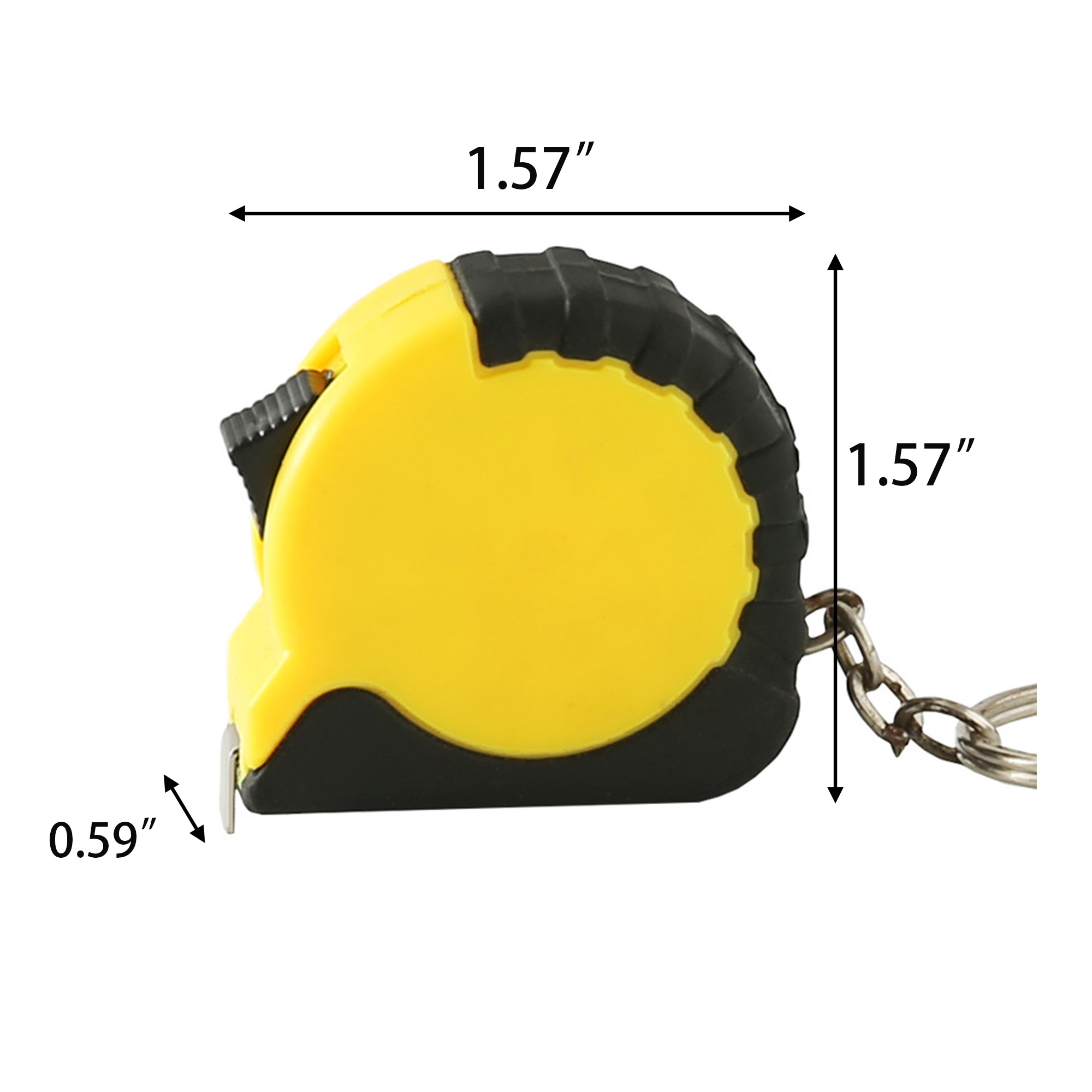 Colored Retractable Keychain Tape Measures 10